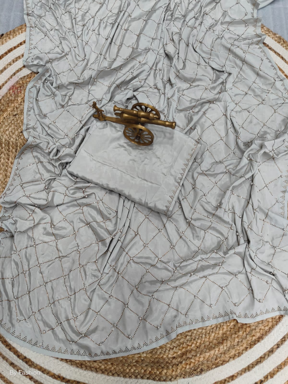 Beautiful Designer Heavy Georgette Sequanc Saree