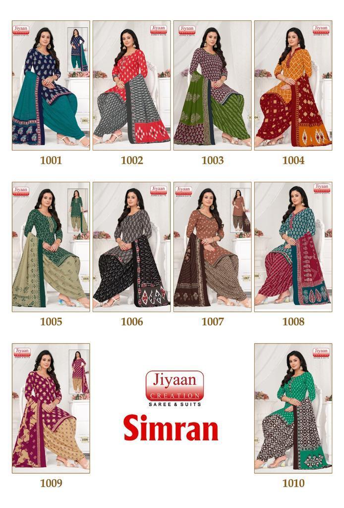 Jiyaan Simran Cotton Dress Material (340x10)