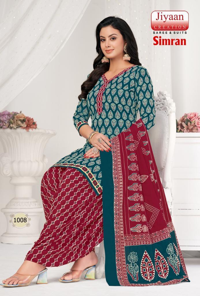 Jiyaan Simran Cotton Dress Material (340x10)