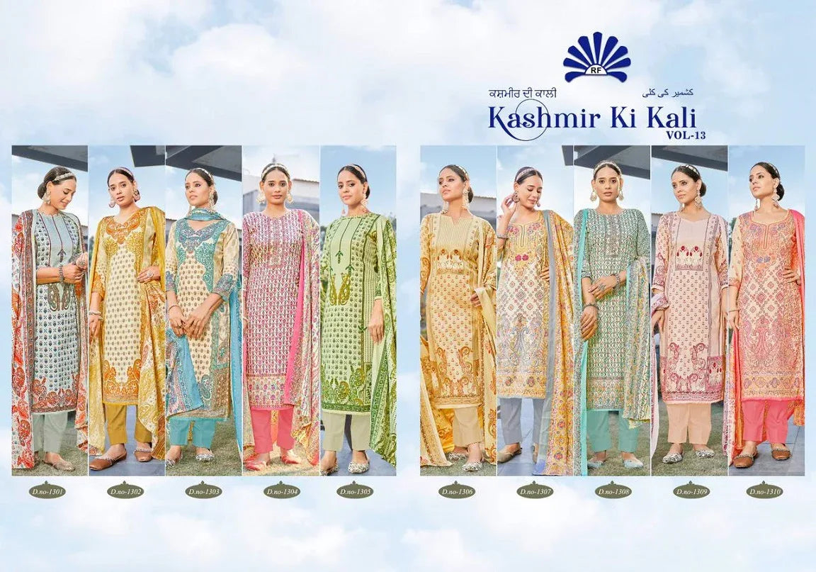 Radhe Fab Kashmir Ki Kali Vol 13 Dress Material (450x10)