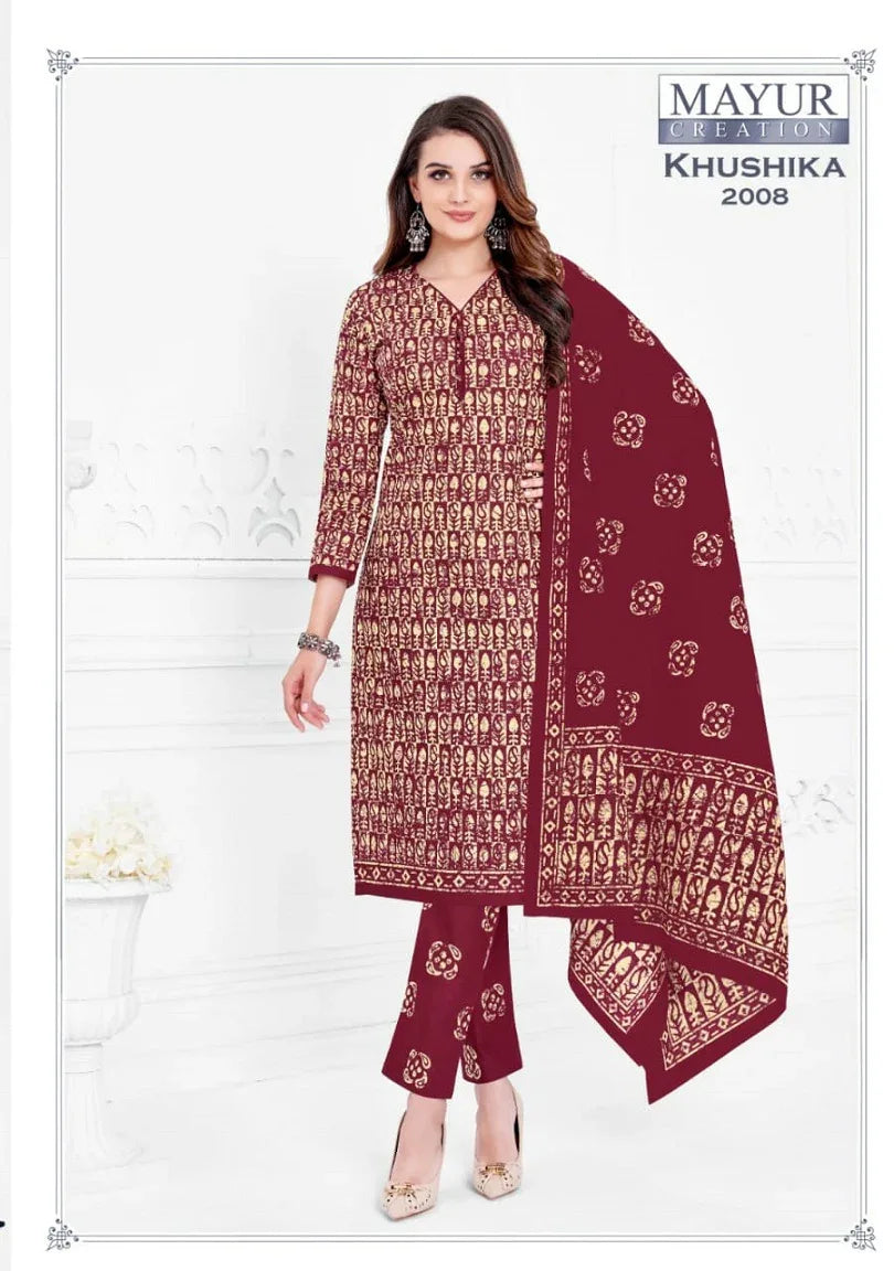 Mayur Khushika Vol-2 Series 2001-2010 Pure Cotton Suit (490x10)