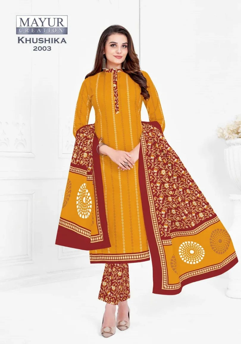 Mayur Khushika Vol-2 Series 2001-2010 Pure Cotton Suit (490x10)