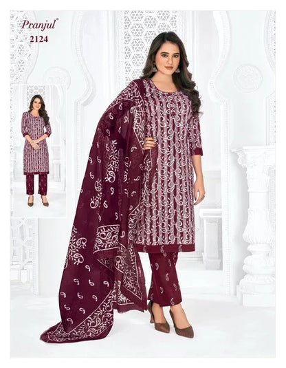 Pranjul Priyanshi Vol 21 Cotton Churidar Material (440x36)