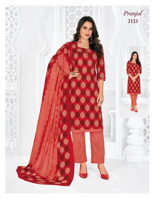 Pranjul Priyanshi Vol 21 Cotton Churidar Material (440x36)