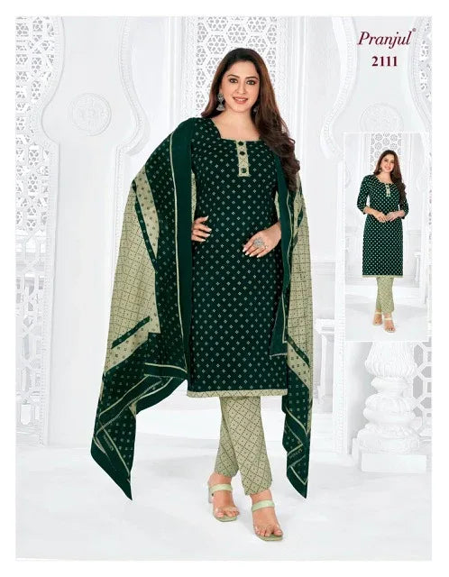 Pranjul Priyanshi Vol 21 Cotton Churidar Material (440x36)