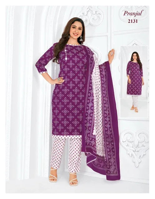 Pranjul Priyanshi Vol 21 Cotton Churidar Material (440x36)