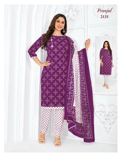 Pranjul Priyanshi Vol 21 Cotton Churidar Material (440x36)