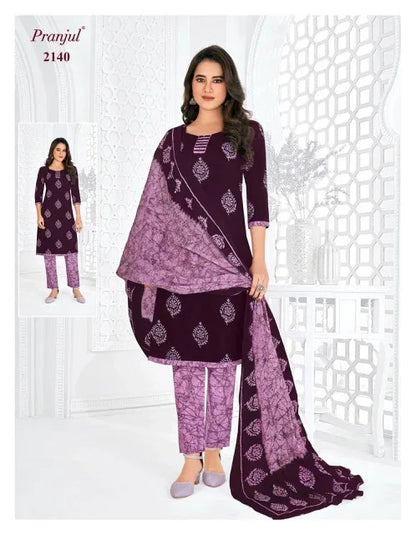 Pranjul Priyanshi Vol 21 Cotton Churidar Material (440x36)