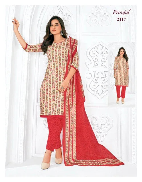 Pranjul Priyanshi Vol 21 Cotton Churidar Material (440x36)