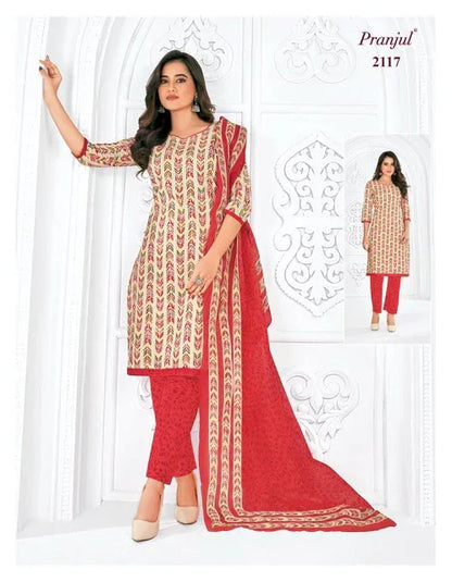 Pranjul Priyanshi Vol 21 Cotton Churidar Material (440x36)