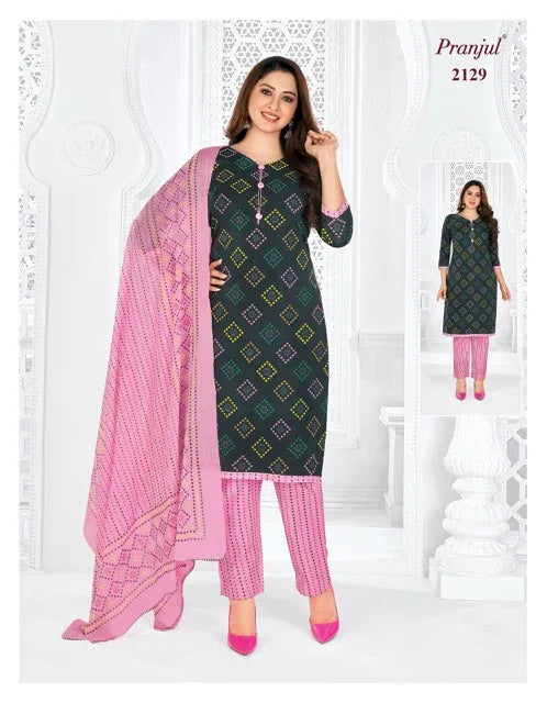 Pranjul Priyanshi Vol 21 Cotton Churidar Material (440x36)