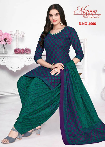 Mayur Gamthi vol 4 Cotton with Printed Regular wear Dress material (370x10)