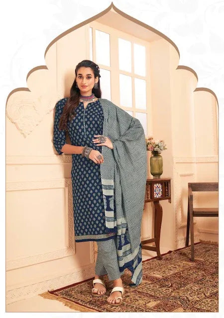 Suryajyoti Preyashi Vol-6 Series 6001-6010 Cambric Cotton Suit (545x10)