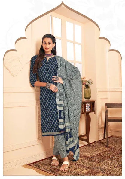 Suryajyoti Preyashi Vol-6 Series 6001-6010 Cambric Cotton Suit (545x10)