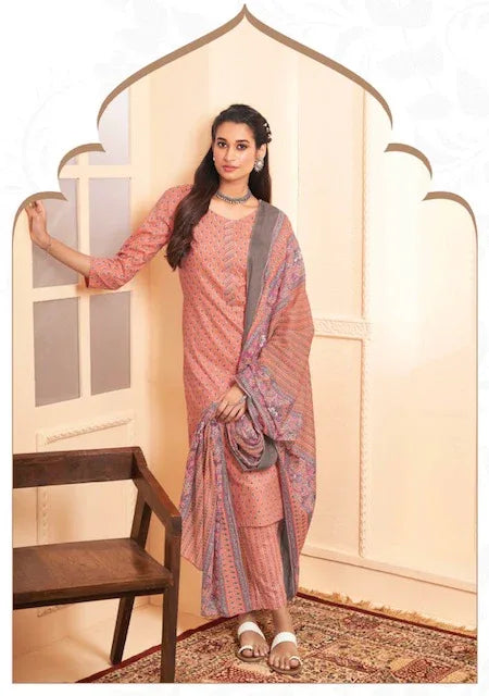Suryajyoti Preyashi Vol-6 Series 6001-6010 Cambric Cotton Suit (545x10)