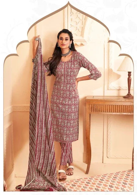 Suryajyoti Preyashi Vol-6 Series 6001-6010 Cambric Cotton Suit (545x10)