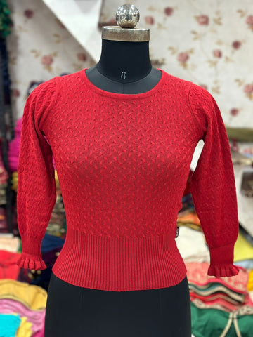 Beautiful Designer Winter Special Woolen Blouse