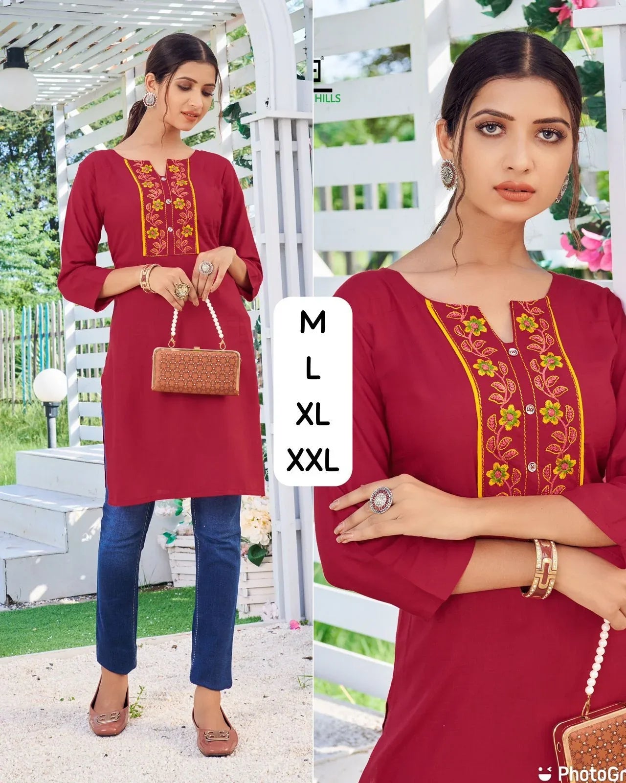 City Girl - Purple Rayon Casual Wear Kurti With Embroidery Work Casual Wear Kurtis (400x4)