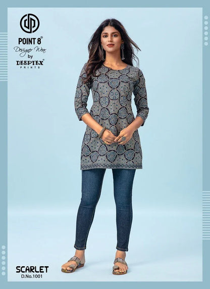 Deeptex Scarlet Vol 1 Cotton Short Tops (195x10)