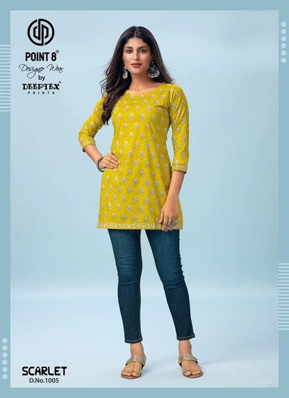 Deeptex Scarlet Vol 1 Cotton Short Tops (195x10)
