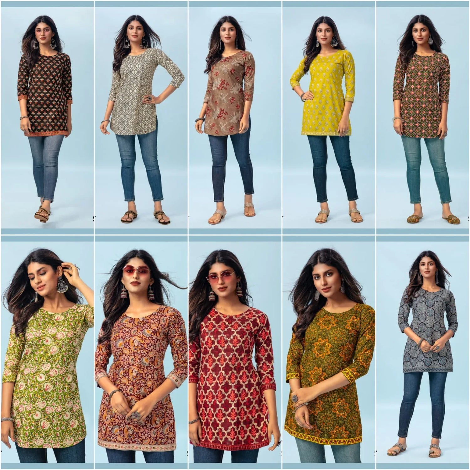 Deeptex Scarlet Vol 1 Cotton Short Tops (195x10)