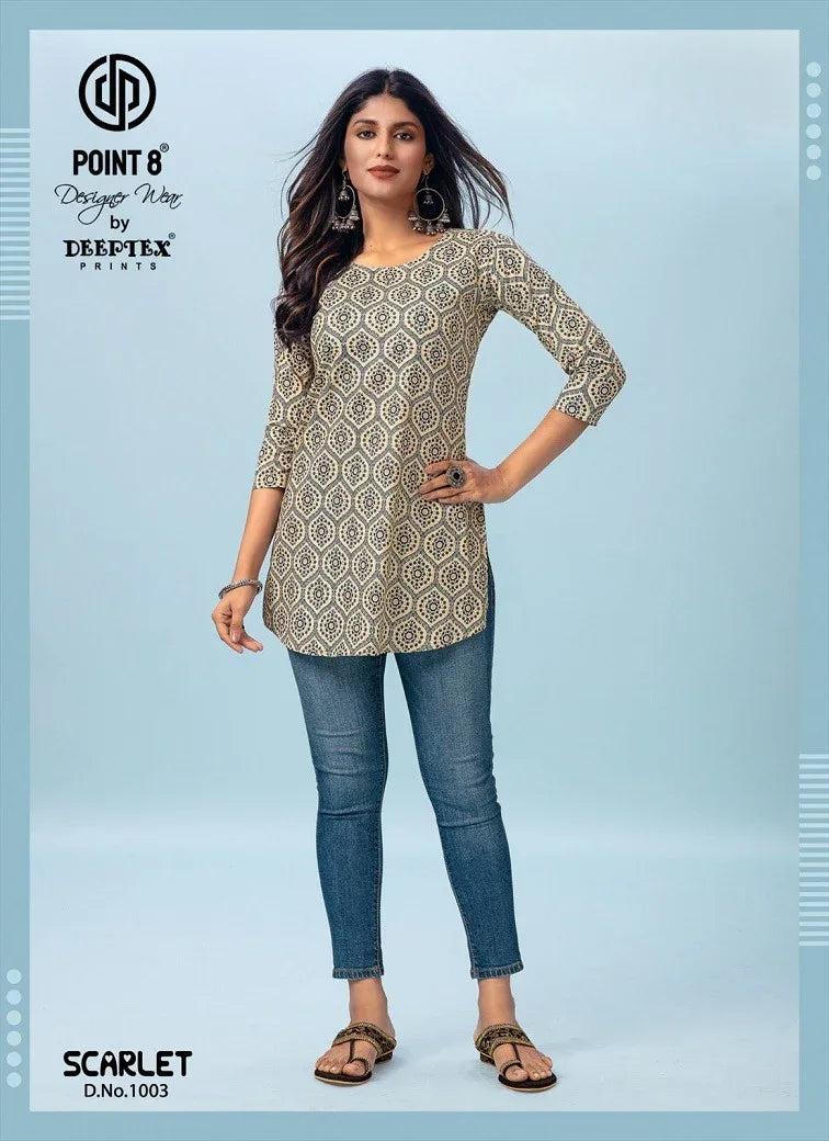 Deeptex Scarlet Vol 1 Cotton Short Tops (195x10)