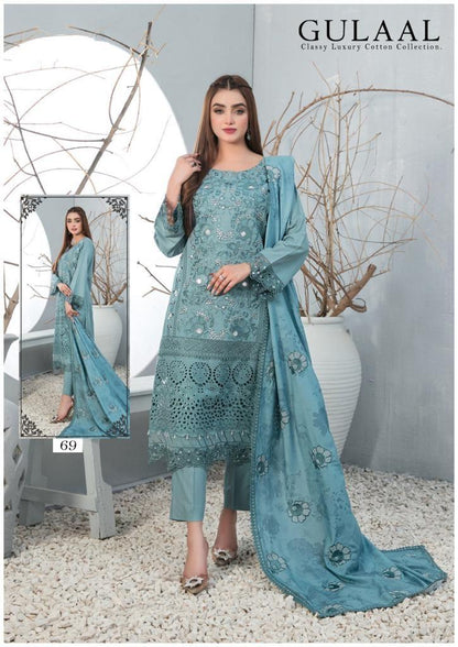 Gulaal Classy Luxury Cotton Vol 7 Karachi Cotton Dress Material (345x10)