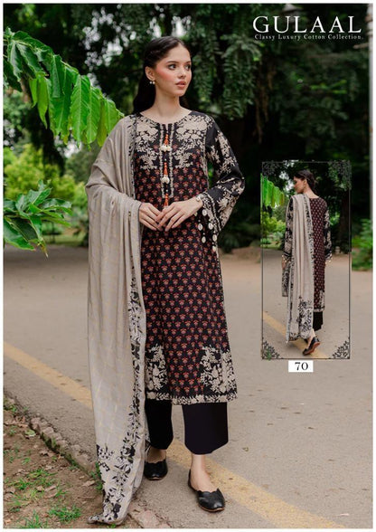 Gulaal Classy Luxury Cotton Vol 7 Karachi Cotton Dress Material (345x10)