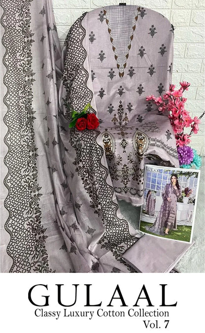 Gulaal Classy Luxury Cotton Vol 7 Karachi Cotton Dress Material (345x10)