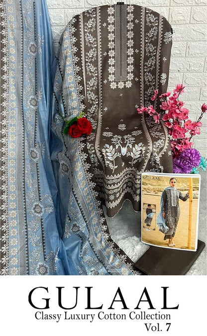 Gulaal Classy Luxury Cotton Vol 7 Karachi Cotton Dress Material (345x10)