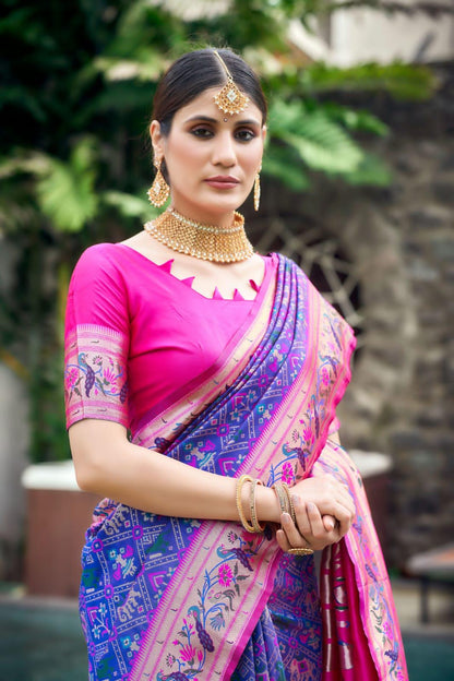 Beautiful Designer Pure Patola Paithani Saree