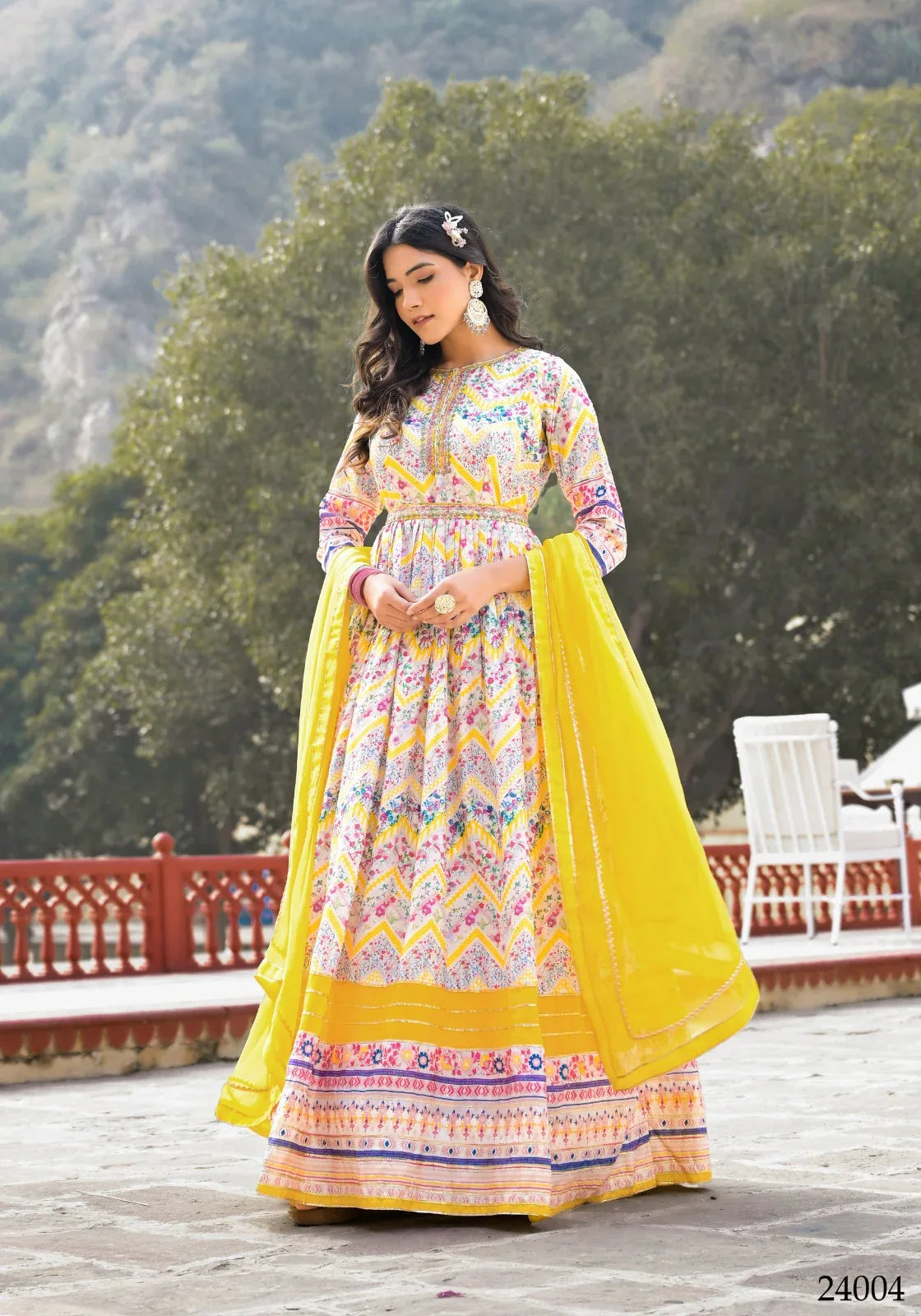 Designer Ananta Digital Print With Embroidery Gwon 24004