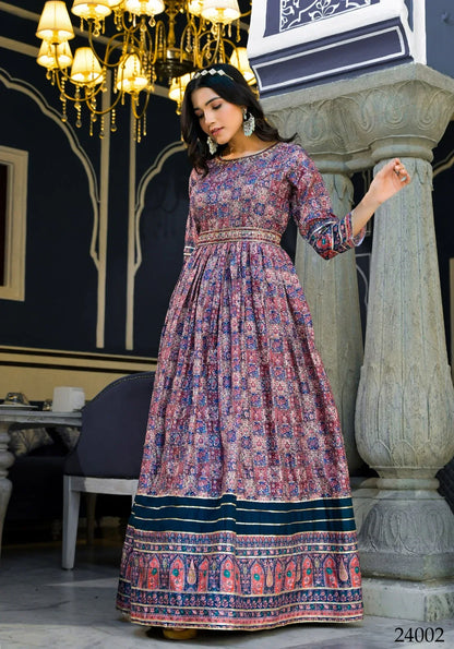 Designer Ananta Digital Print With Embroidery Gwon Series 24001 to 24004 (2795x04)