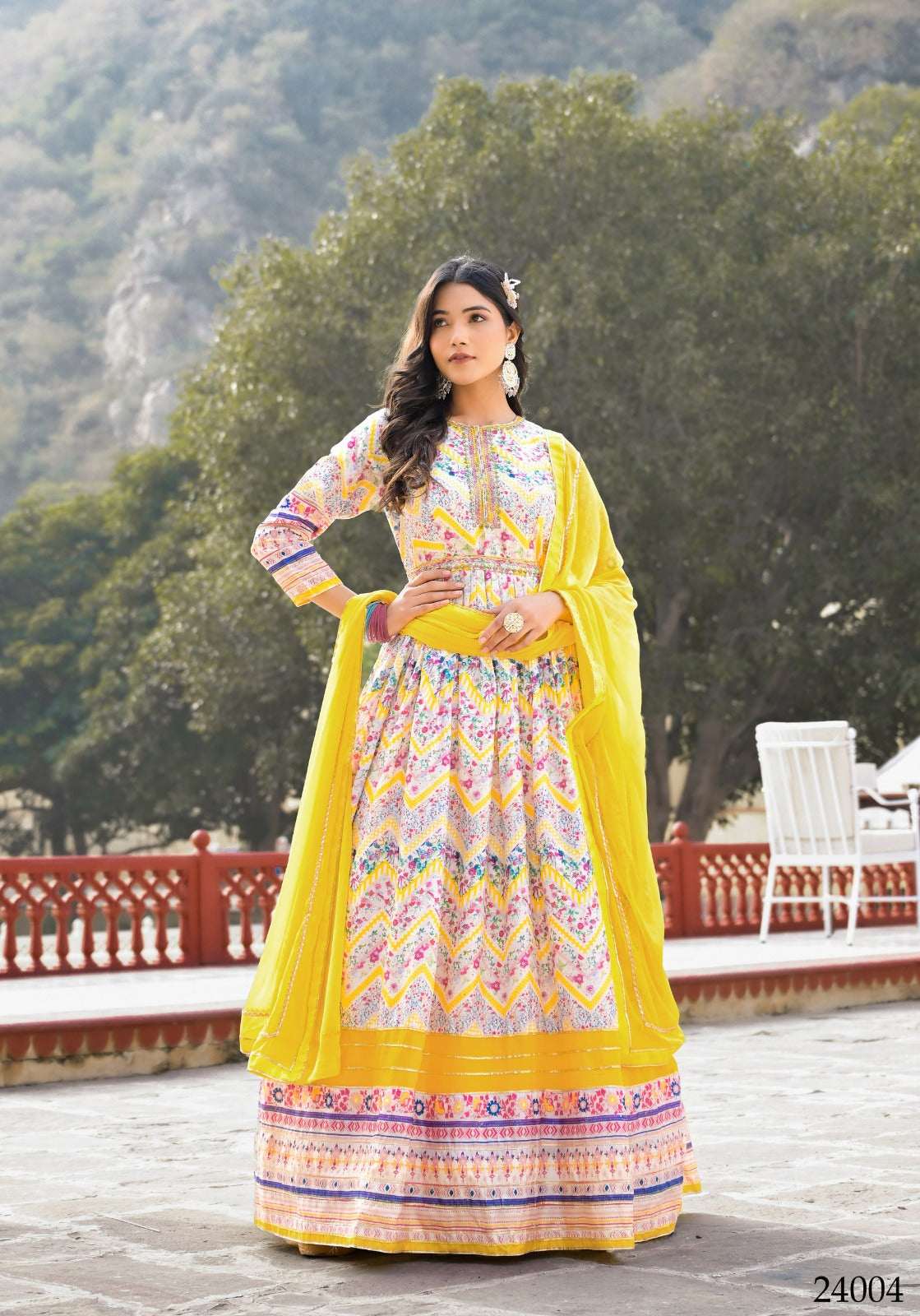 Designer Ananta Digital Print With Embroidery Gwon 24004