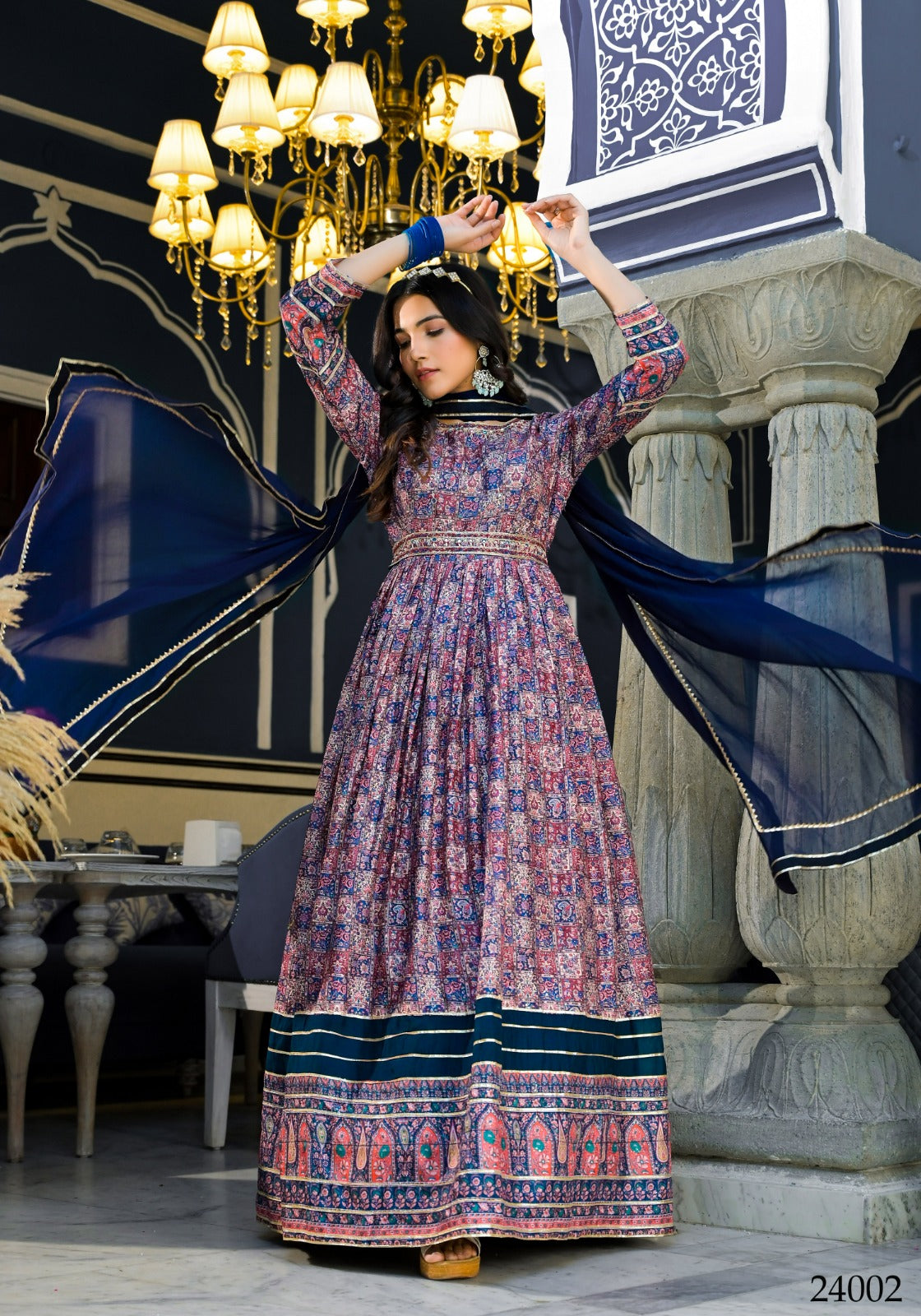 Designer Ananta Digital Print With Embroidery Gwon 24002