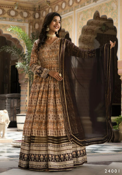 Designer Ananta Digital Print With Embroidery Gwon Series 24001 to 24004 (2795x04)