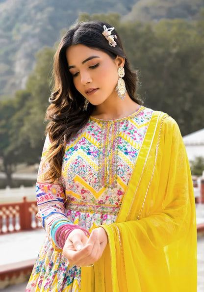 Designer Ananta Digital Print With Embroidery Gwon 24004
