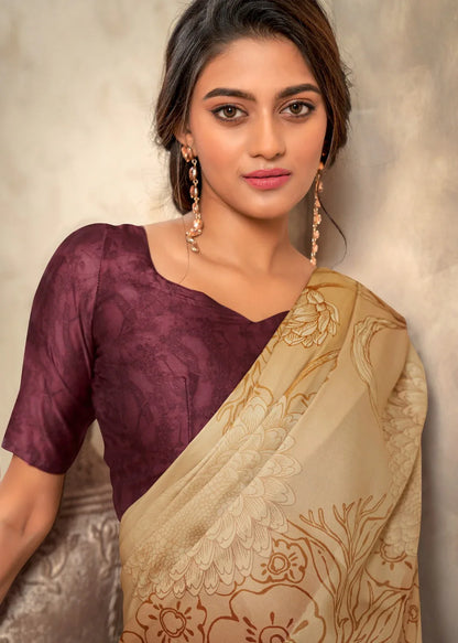 Beautiful Designer Winter Lover Rajpath Satin Printed Saree