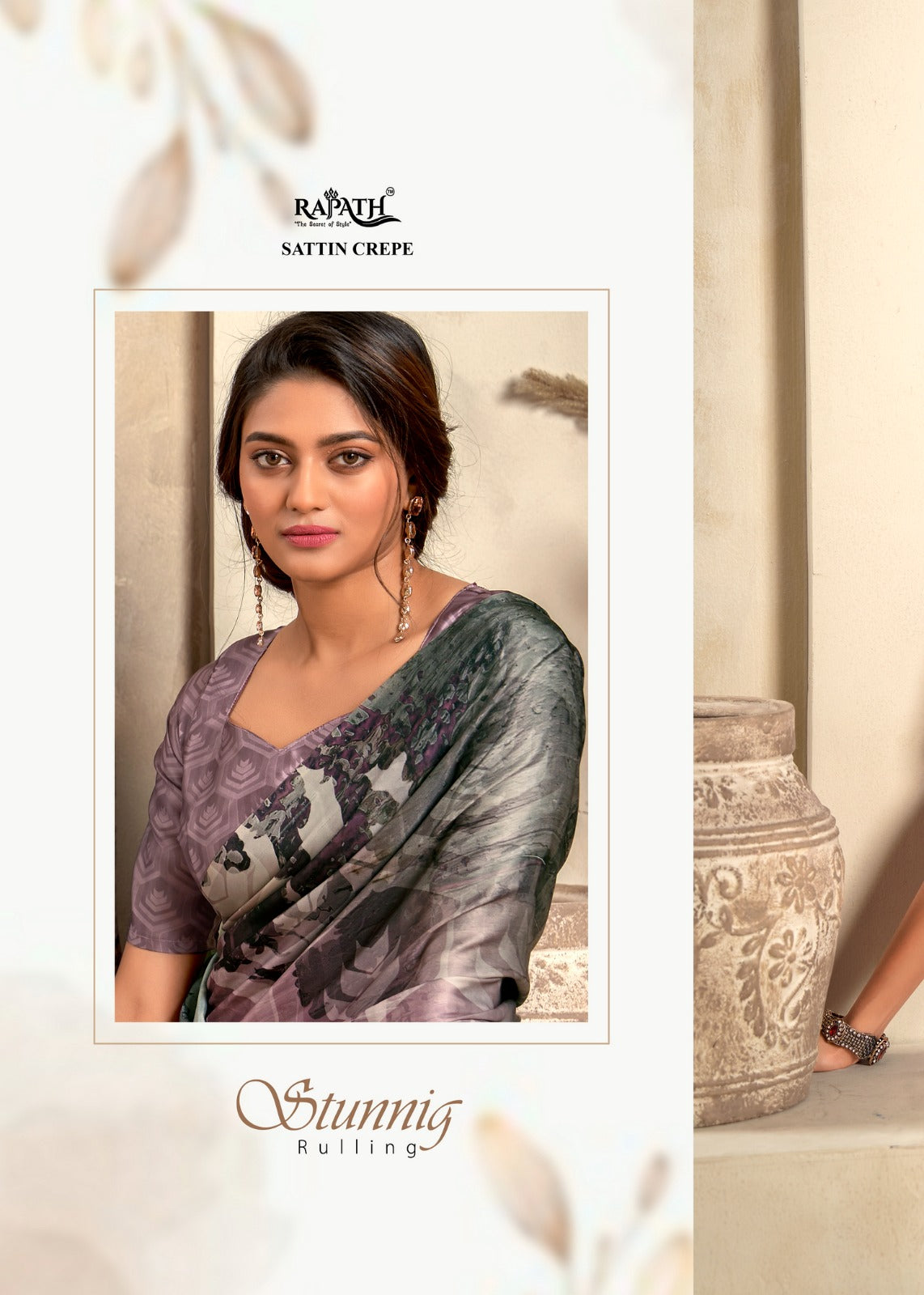 Beautiful Designer Winter Lover Rajpath Satin Printed Saree