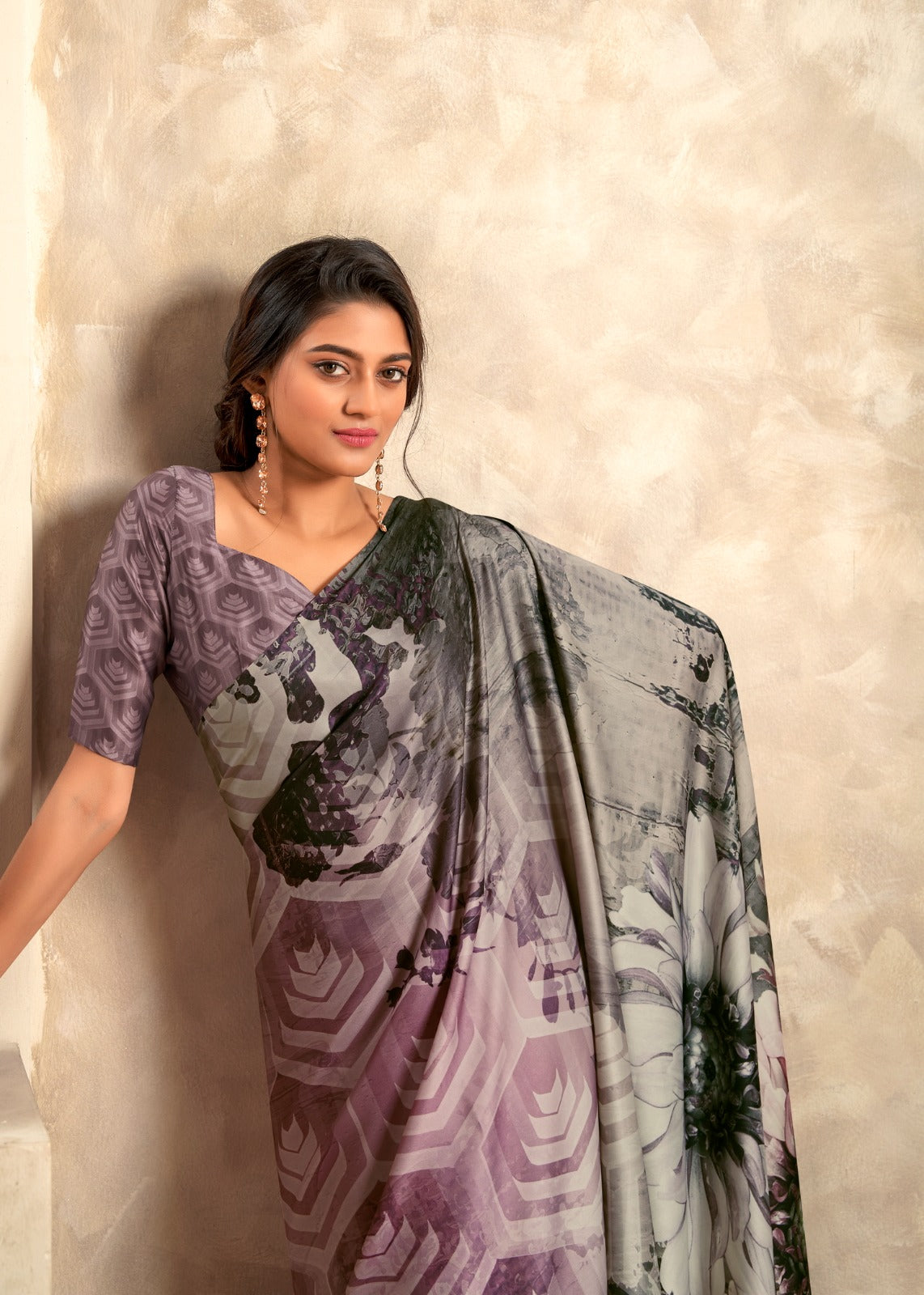 Beautiful Designer Winter Lover Rajpath Satin Printed Saree