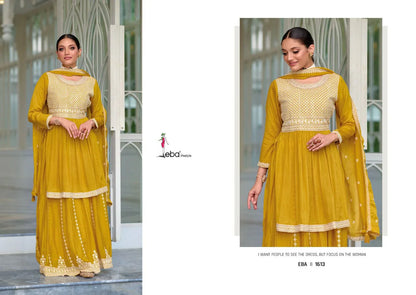 Eba Lifestye Vedika Silk Embroidery Work Readymade Suit