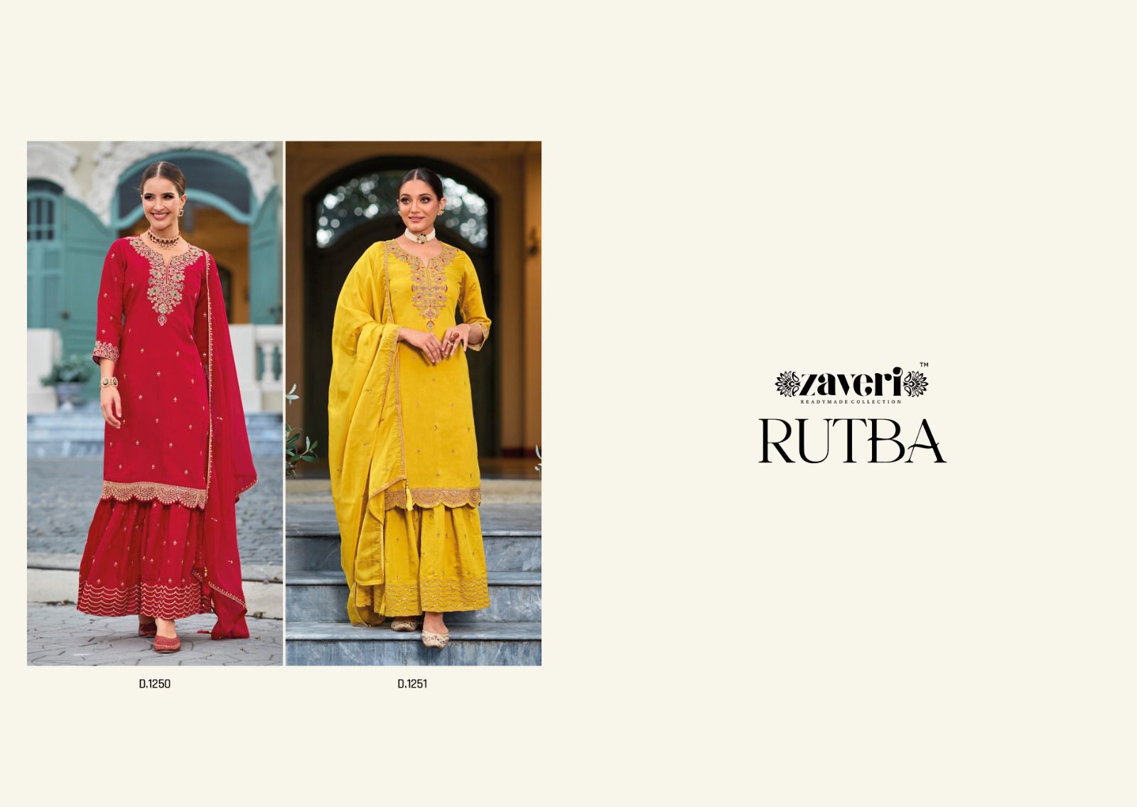 Rutba Zaveri 1250-1251 Series Latest Fancy Designer Readymade Salwar Kameez (1799x2)