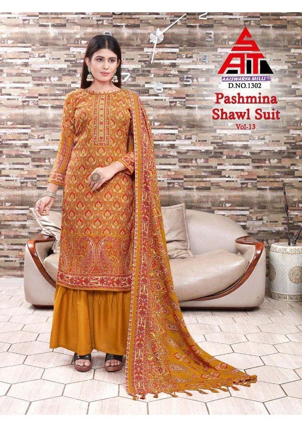Sat Pashmina Vol 13 Dress Material (375x10)