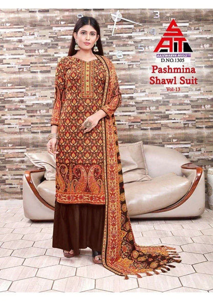 Sat Pashmina Vol 13 Dress Material (375x10)