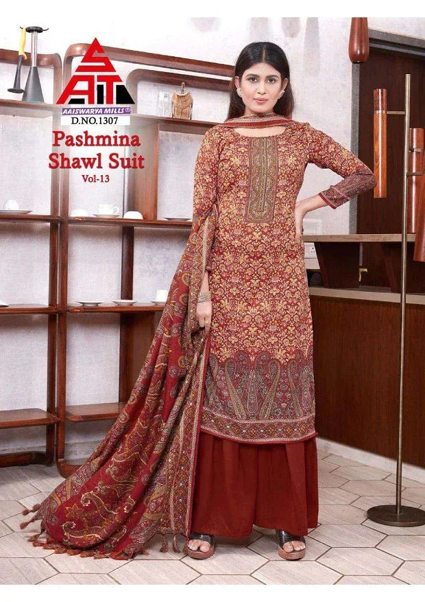 Sat Pashmina Vol 13 Dress Material (375x10)