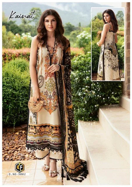 Keval Kainat Vol-9 Series 9001-9006 Pure Cotton Printed Suit (395x06)