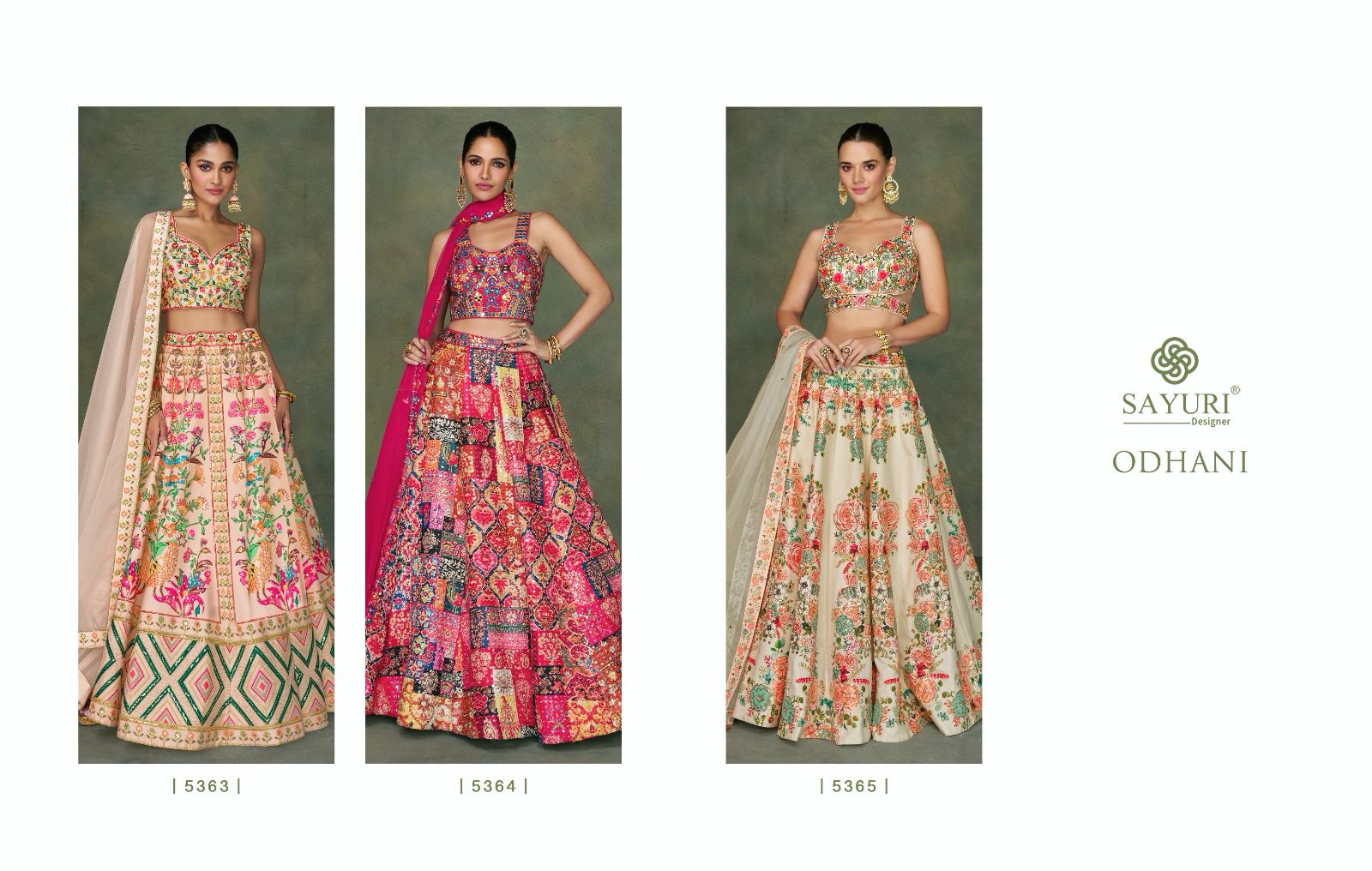 Sayuri Odhani Series 5363 to 5365 Designer Lehenga (3199x03)