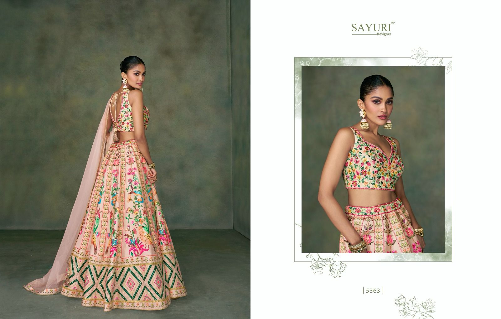 Sayuri Odhani Series 5363 to 5365 Designer Lehenga (3199x03)