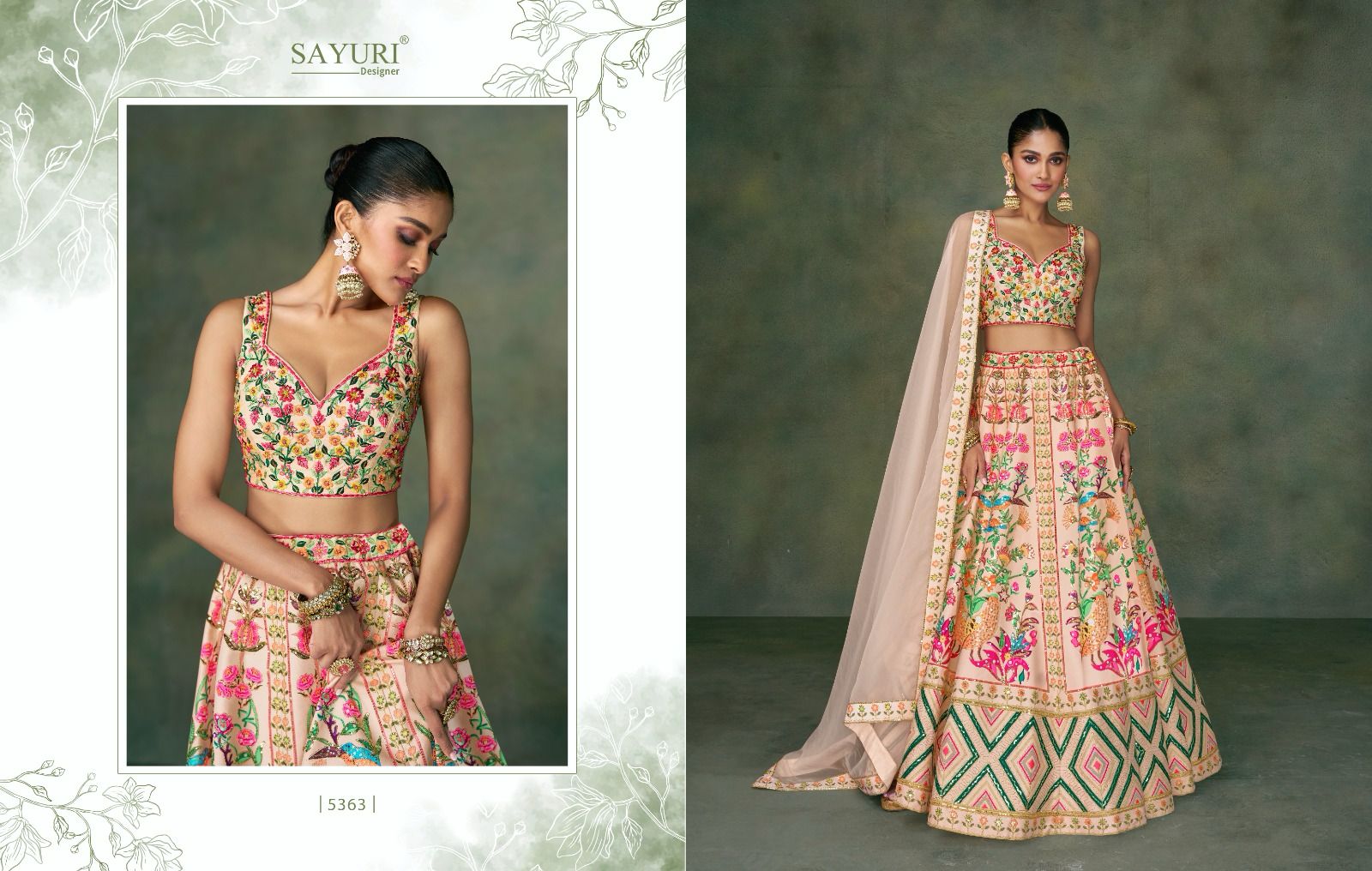 Sayuri Odhani Series 5363 to 5365 Designer Lehenga (3199x03)