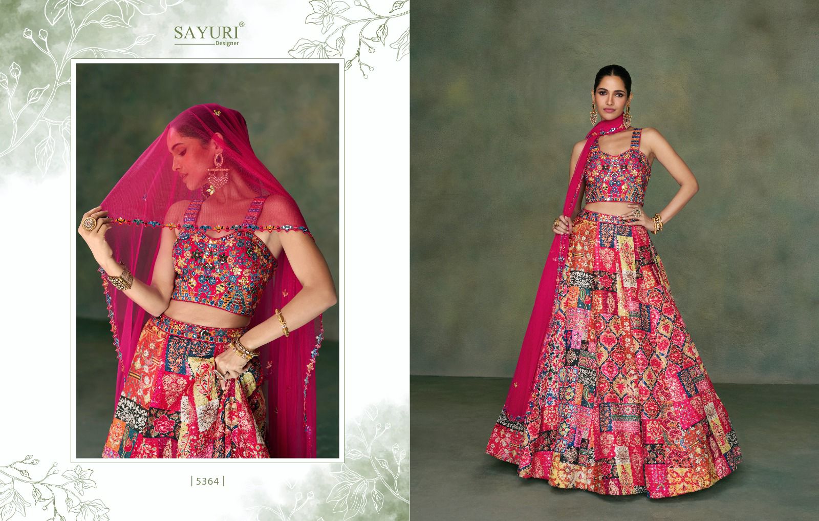 Sayuri Odhani Series 5363 to 5365 Designer Lehenga (3199x03)